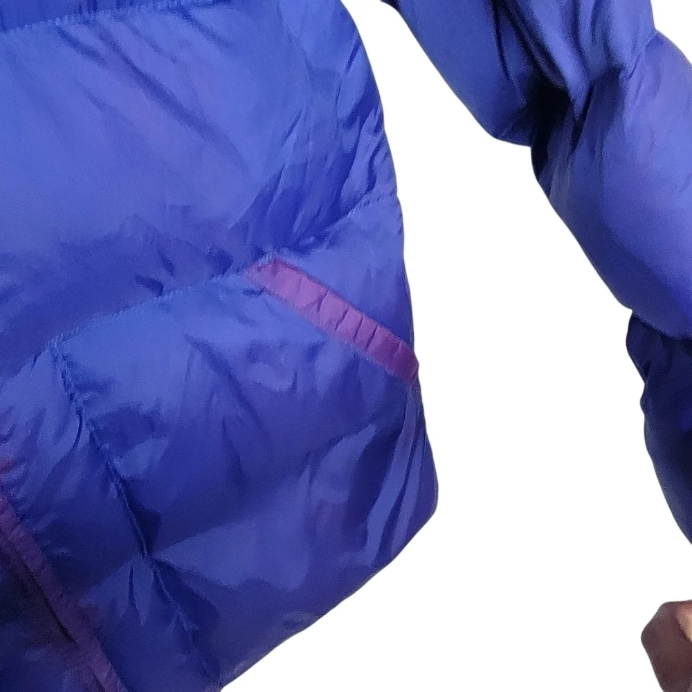 Vintage 70s Sunshine Down Insulated Down Ski Puffer Jacket in Violet Green